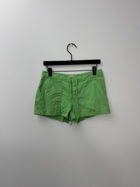 Express 100% Cotton Bright Green Drawstring Athletic Shorts